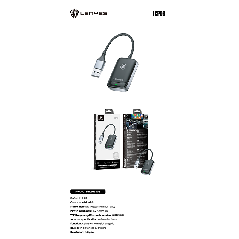 CarPlay & Android Auto Lenyes LCP03