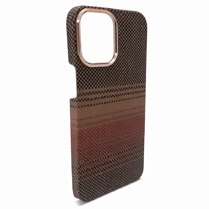 iPhone 15 Pro Max Case, Ultra-Thin, Sunset Design, Premium Woven Protection