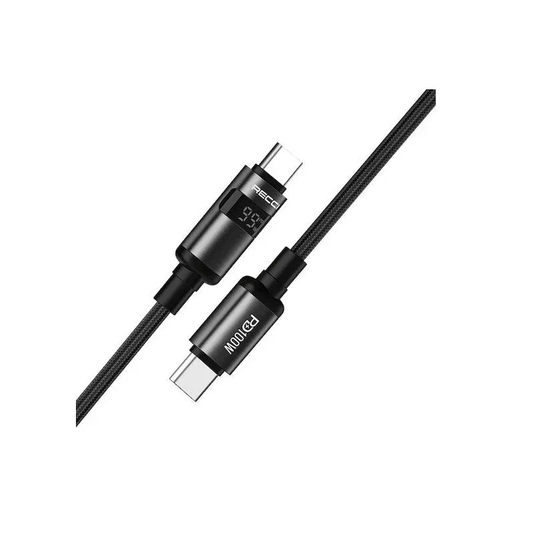 Recci RS32CC PD100W 1.5M C to C Cable for High-Power Charging