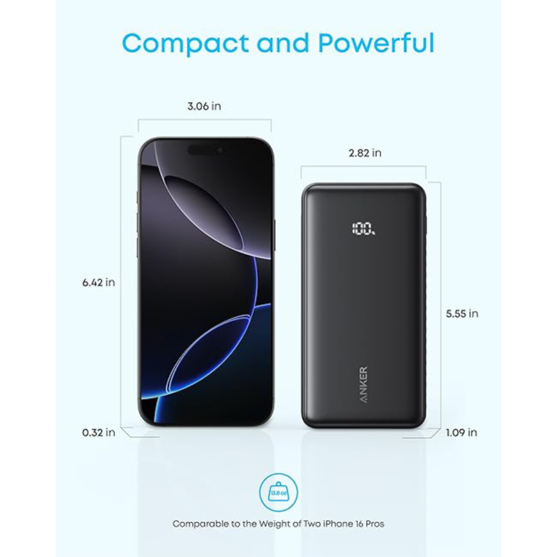 Anker Zolo Power Bank, 20,000mAh 22.5W