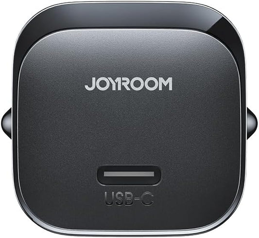 Joyroom JR-TCF02 PD 20W Mini Intelligent EU Fast Charger with C to C Cable, 1 Meter Length, Black