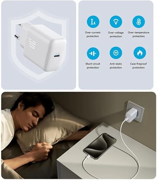 Joyroom JR-TCF24 PD 30W Fast Charging EU Plug Charger-White