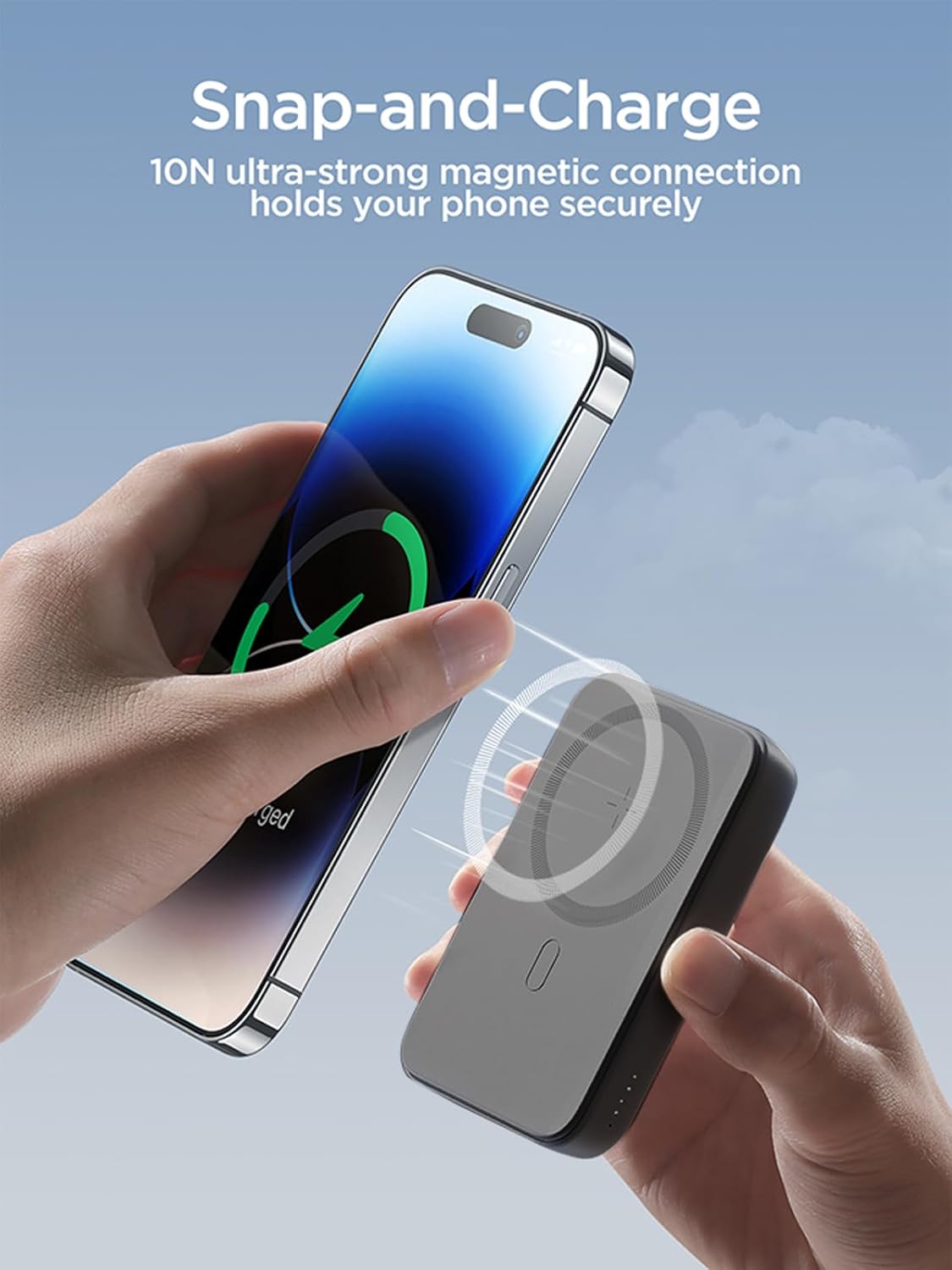 Joyroom JR-W020 20W Magnetic Wireless Power Bank 10000mAh - Black