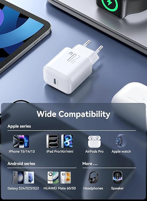 Joyroom JR-TCF20 PD20W Charger, White