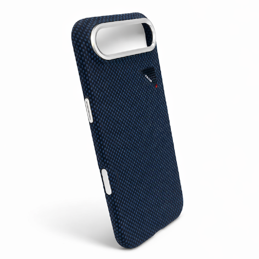 iPhone 17 Air Case, Ultra-Thin, Navy Blue Design, Premium Woven Protection
