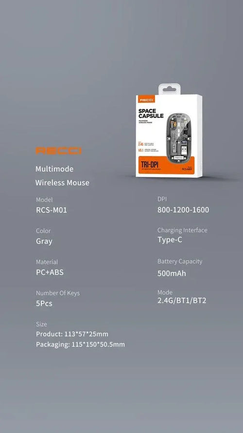 RECCI Wireless Mouse RCS-M01