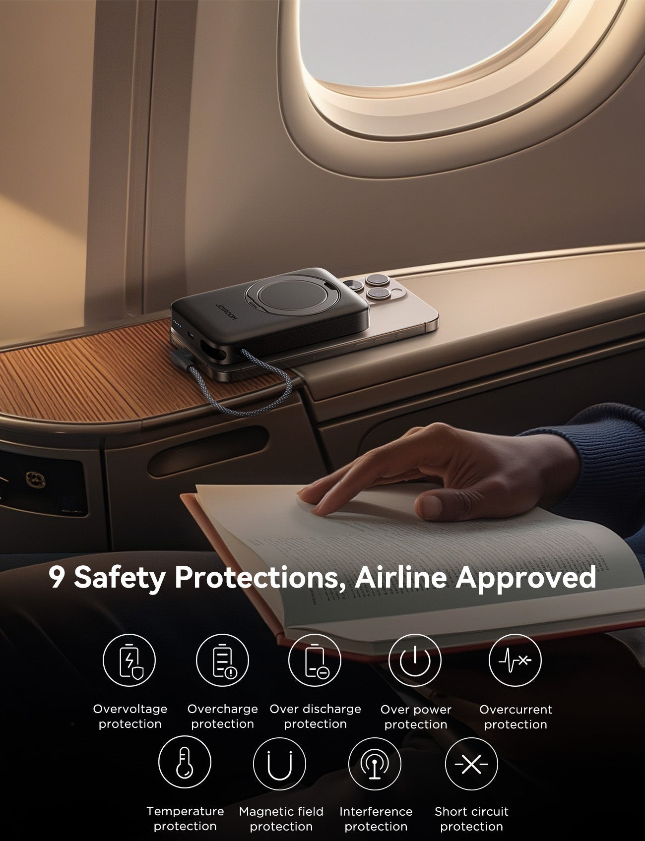 JOYROOM JR-PBM02 22.5W 3 in 1 magnetic mobile power bank 10000mAh B2B