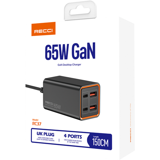 Recci 65W GaN Desktop Charger 150cm