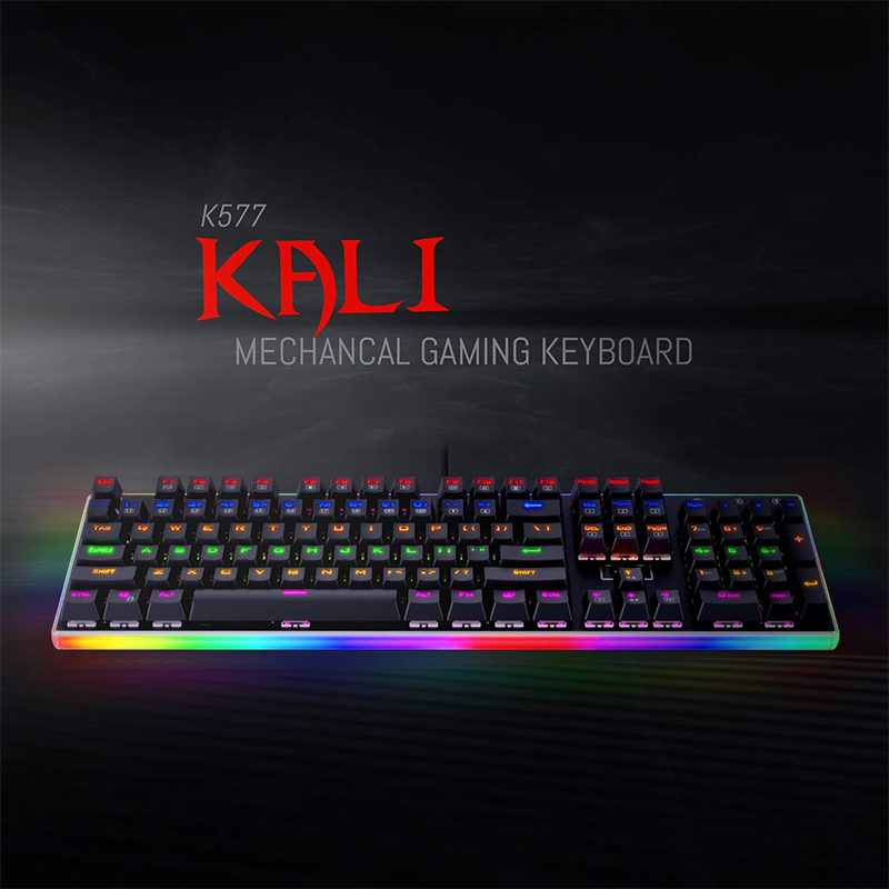 REDRAGON K577R Kali Gaming Mechanical Keyboard - Red Switches (Black)