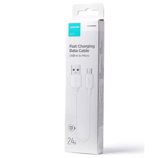 Joyroom S-UM018A9 2.4A USB-A to Micro Fast Charging Data Cable 25 cm