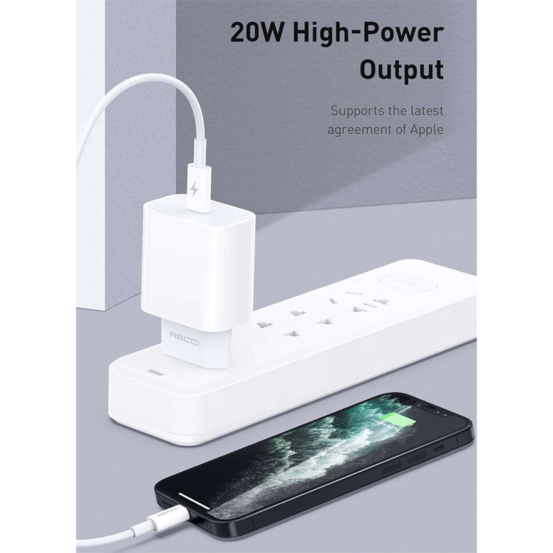 Recci RCT-P01E Type-c pd 3.0 fast Travel Charger