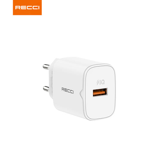 Recci RC51E QC18W Fast Charging Adapter 18W PD