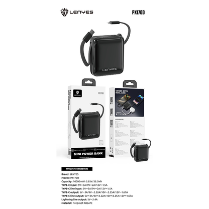 Power Bank Lenyes PX170D 10,000 mAh