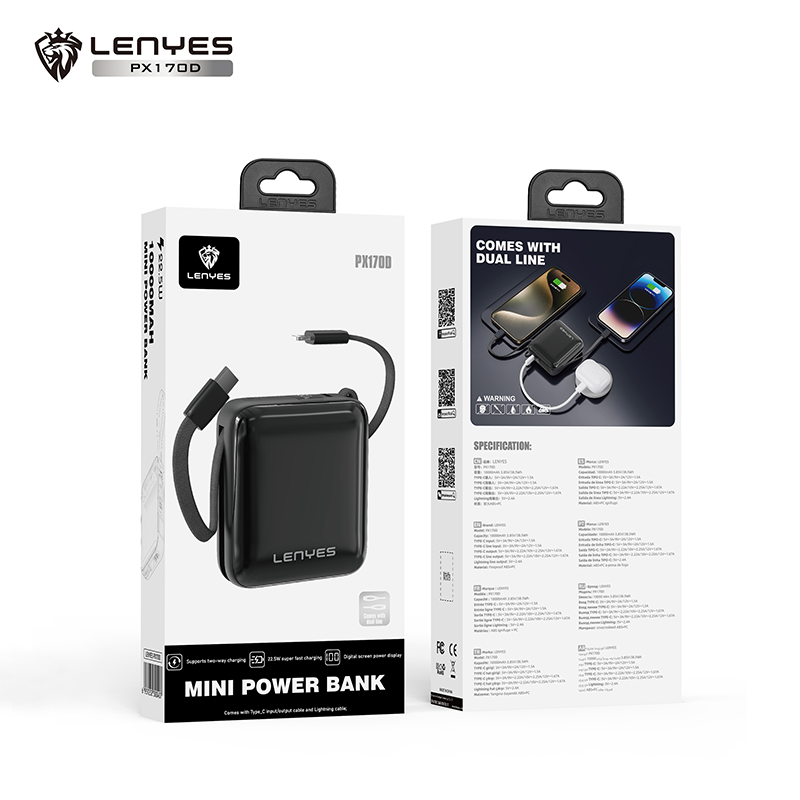 Power Bank Lenyes PX170D 10,000 mAh