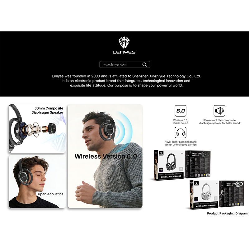 Lenyes Wireless  Headphones - LH32
