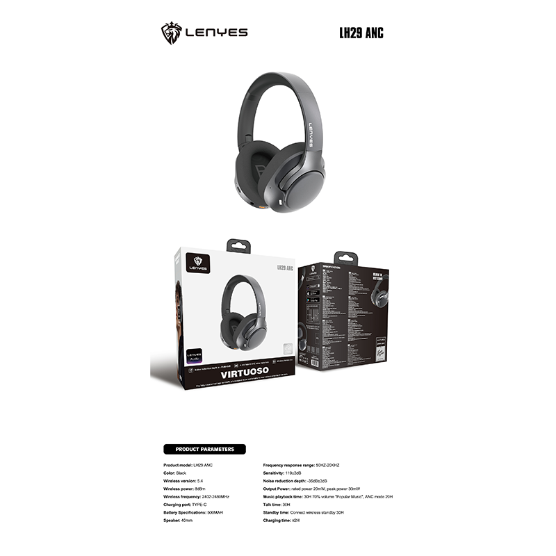 Lenyes Wireless  Headphones - LH29 ANC