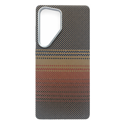 Samsung S25 Ultra Case, Ultra-Thin, SunSet Design, Premium Woven Protection