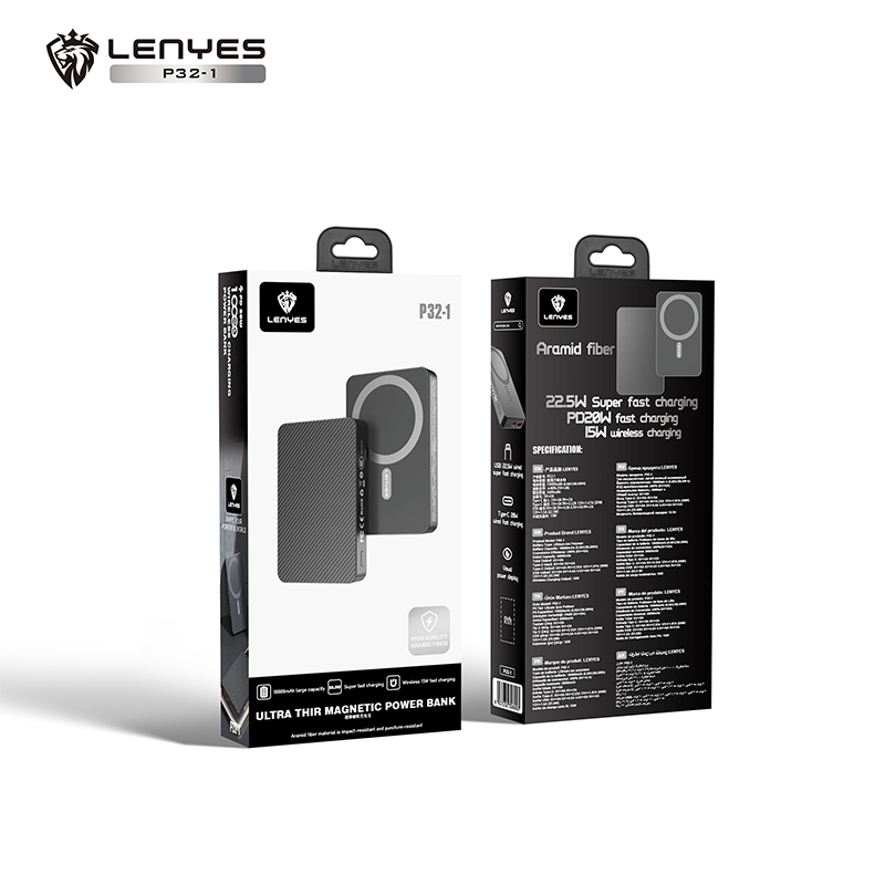 Power Bank Lenyes P32-1 10000 mAh 20W PD 15W MagSafe