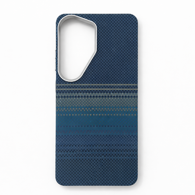 Samsung S26 Ultra Case, Ultra-Thin, MoonRise Waves Design, Premium Woven Protection