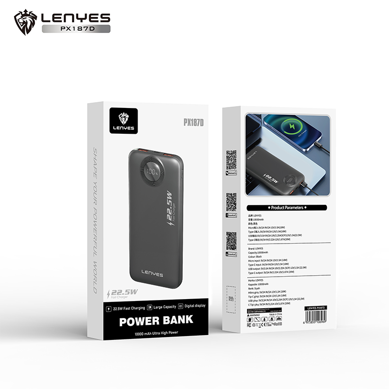 Power Bank Lenyes PX187D 10000 mAh