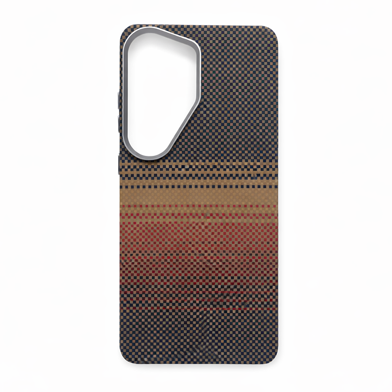 Samsung S26 Ultra Case, Ultra-Thin, SunSet Design, Premium Woven Protection