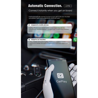CarPlay & Android Auto Lenyes LCP03