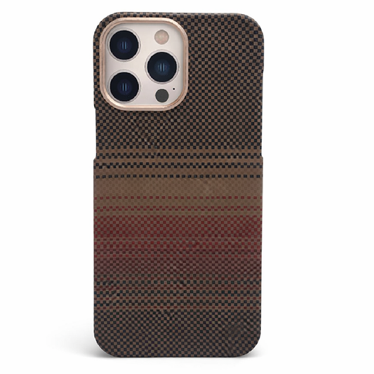 iPhone 15 Pro Max Case, Ultra-Thin, Sunset Design, Premium Woven Protection