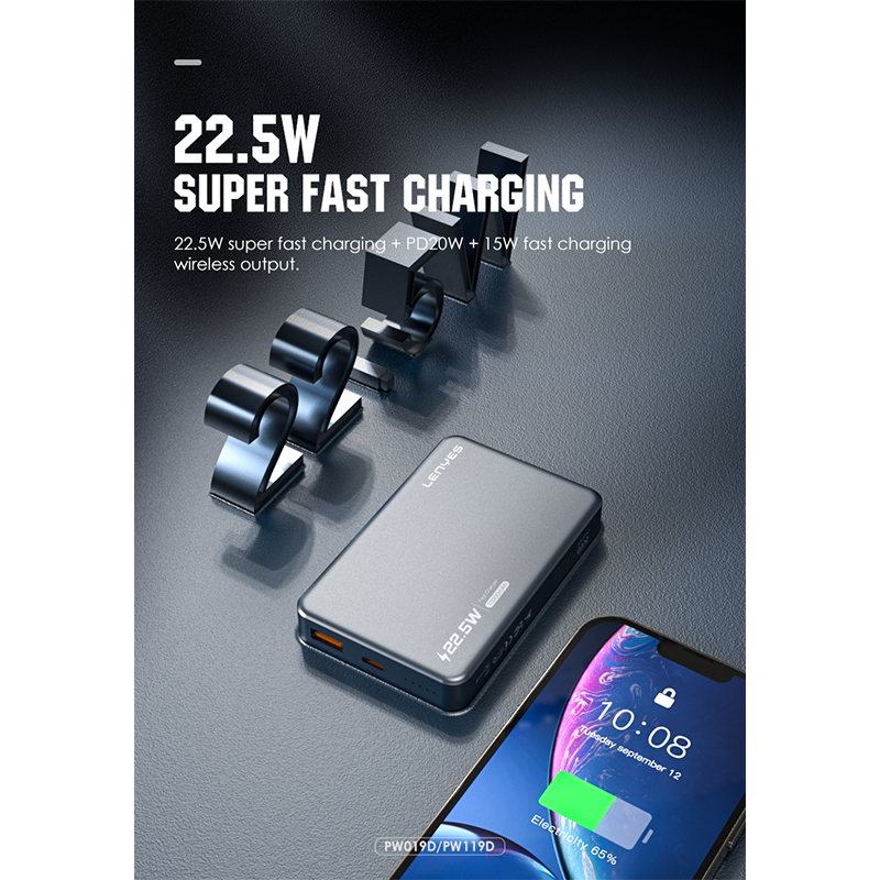 Power Bank Lenyes 10000mAh Wireless