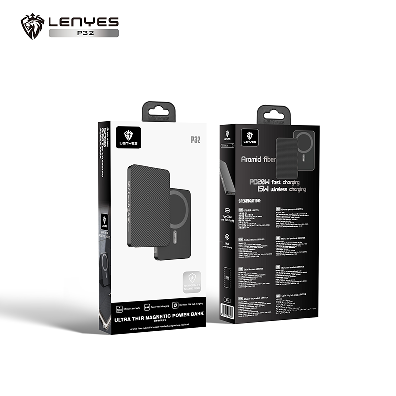 Power Bank Lenyes P32 5000 mAh 20W PD 15W MagSafe