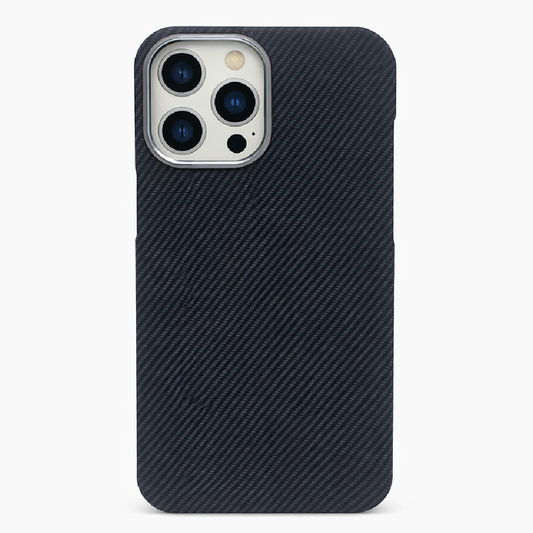 iPhone 15 Pro Max Case, Ultra-Thin, Black/Grey Will Design, Premium Woven Protection