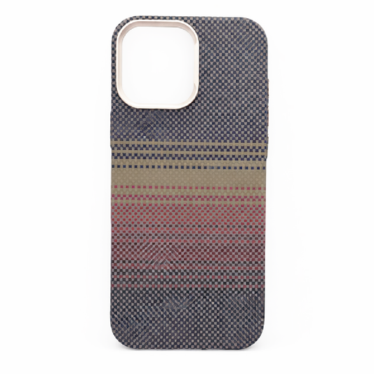 iPhone 16 Pro Max Case, Ultra-Thin, Sunset Design, Premium Woven Protection LA