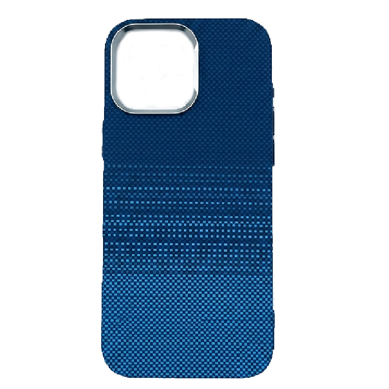 iPhone 16 Pro Max Case, Ultra-Thin, Light Blue Design, Premium Woven Protection