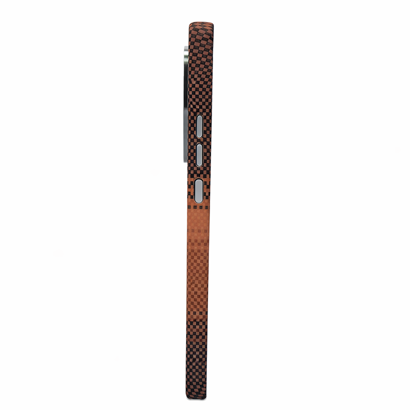 Samsung S25 Ultra Case, Ultra-Thin, Brown Sunset Design, Premium Woven Protection