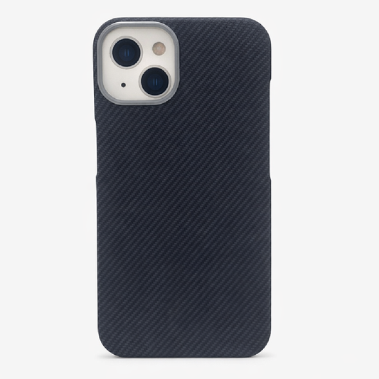 iPhone 13/14 Case, Ultra-Thin, Black/Grey Will Design, Premium Woven Protection