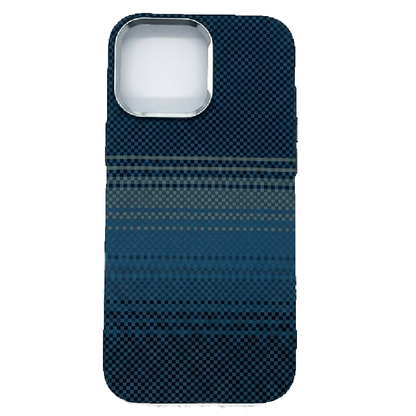 iPhone 16 Pro Max Case, Ultra-Thin, Moonlight Blue Design, Premium Woven Protection