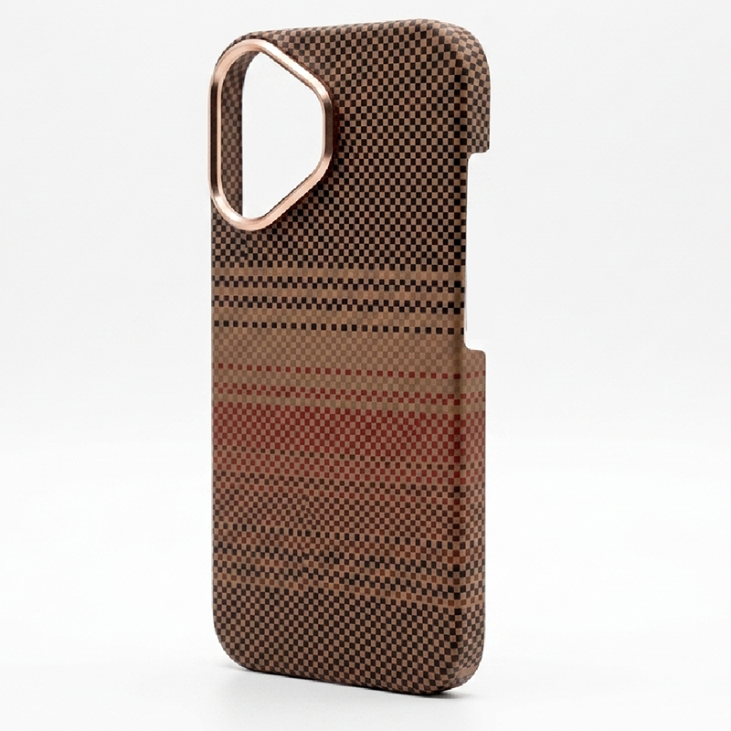 iPhone 16 Case, Ultra-Thin, Sunset Design, Premium Woven Protection