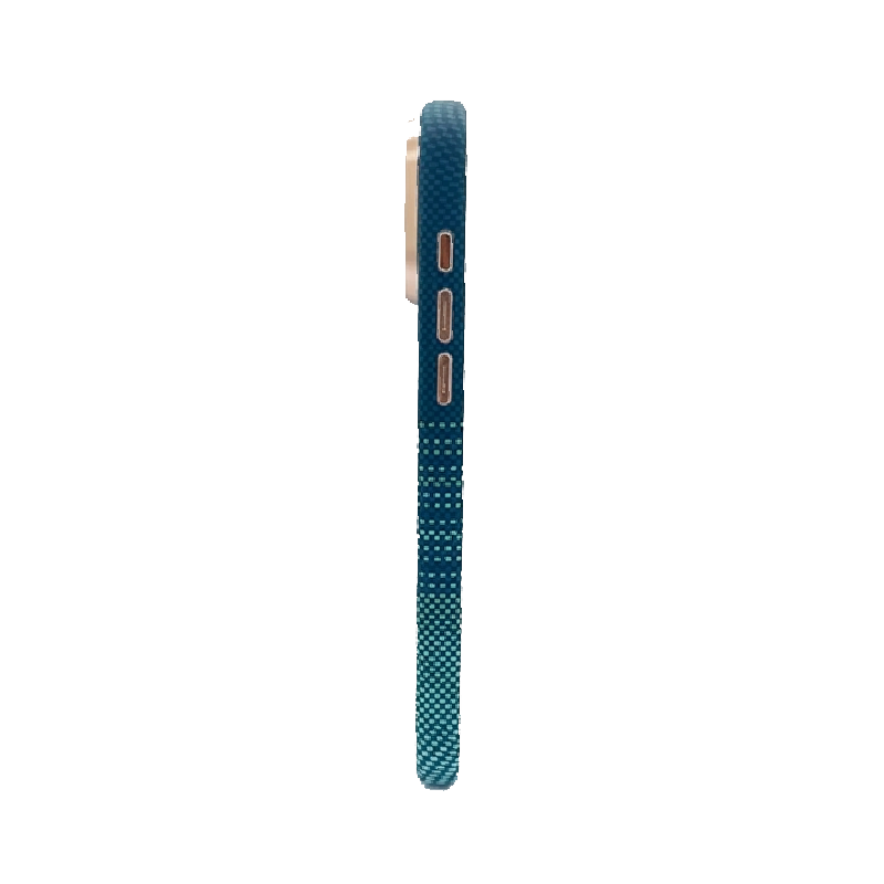 iPhone 17 Pro Max Case, Ultra-Thin, Blue&Aqua/Moonrise  Design, Premium Woven Protection