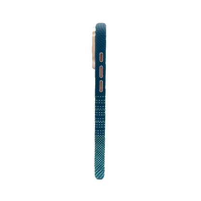 iPhone 17 Pro Max Case, Ultra-Thin, Blue&Aqua/Moonrise  Design, Premium Woven Protection