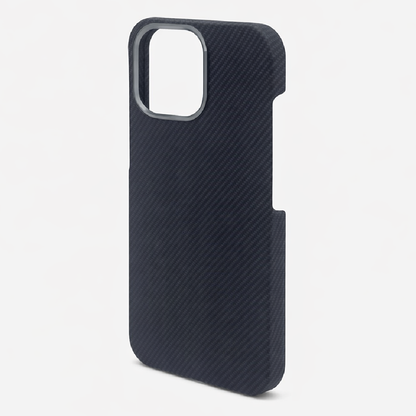iPhone 13/14 Case, Ultra-Thin, Black/Grey Will Design, Premium Woven Protection