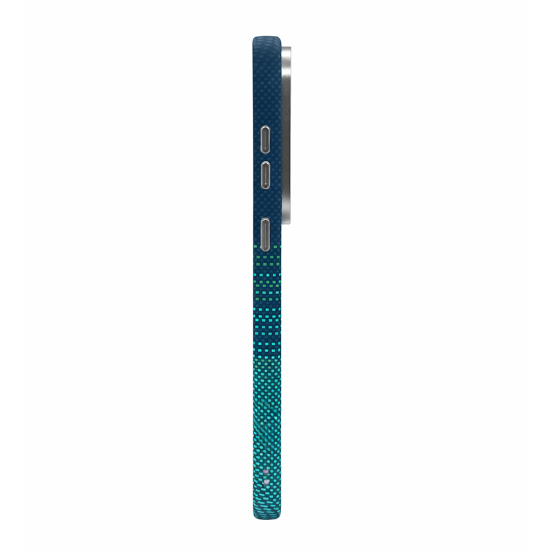 Samsung S26 Ultra Case, Ultra-Thin, Blue&Aqua/Moonrise  Design, Premium Woven Protection