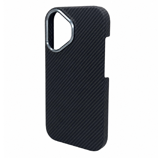 iPhone 17 Case, Ultra-Thin, Black/Grey Will Design, Premium Woven Protection
