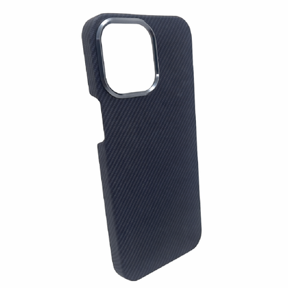iPhone 13/14 Case, Ultra-Thin, Black/Grey Will Design, Premium Woven Protection