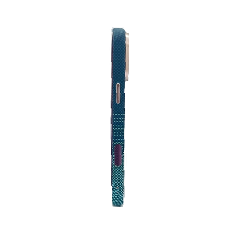 iPhone 17 Pro Max Case, Ultra-Thin, Blue&Aqua/Moonrise  Design, Premium Woven Protection