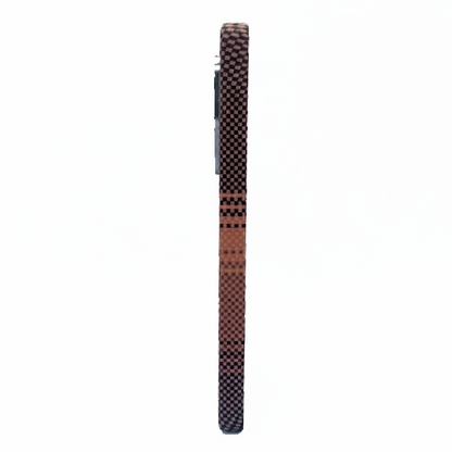 Samsung S25 Ultra Case, Ultra-Thin, Brown Sunset Design, Premium Woven Protection