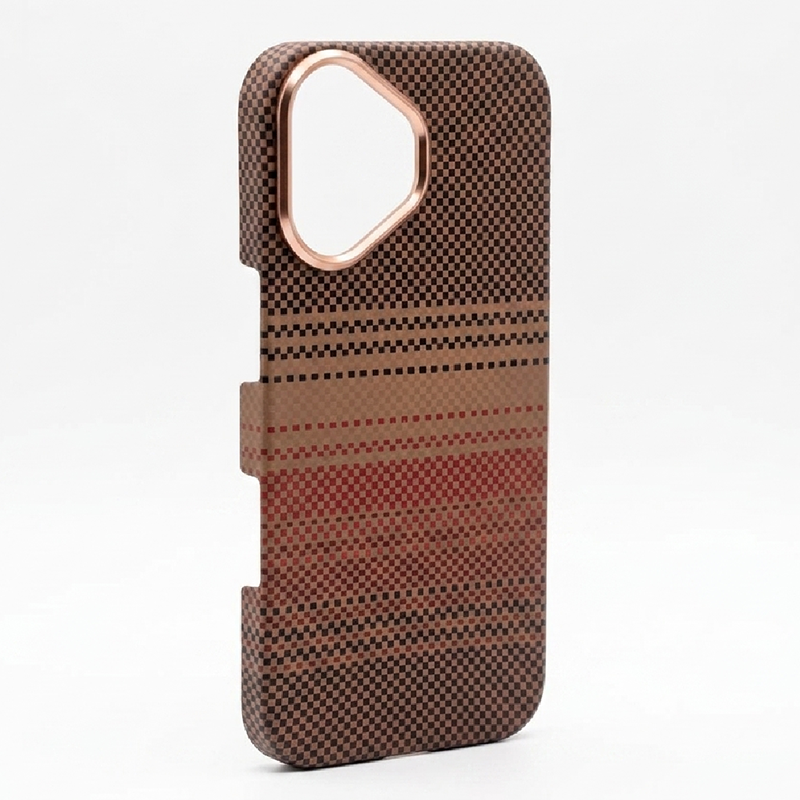 iPhone 16 Case, Ultra-Thin, Sunset Design, Premium Woven Protection