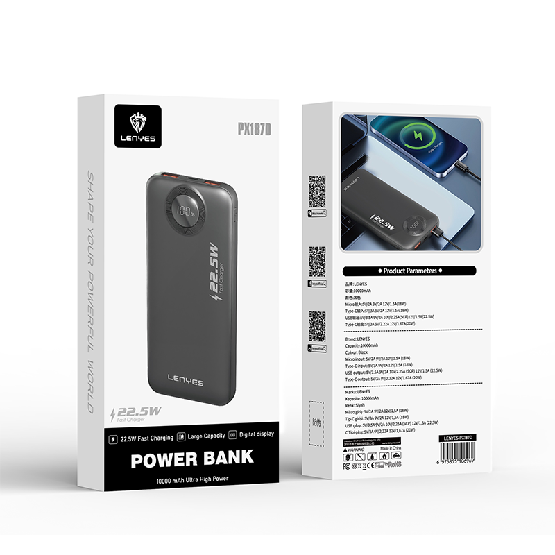 Power Bank Lenyes PX187D 10000 mAh