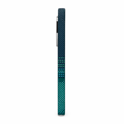 Samsung S26 Ultra Case, Ultra-Thin, Blue&Aqua/Moonrise  Design, Premium Woven Protection