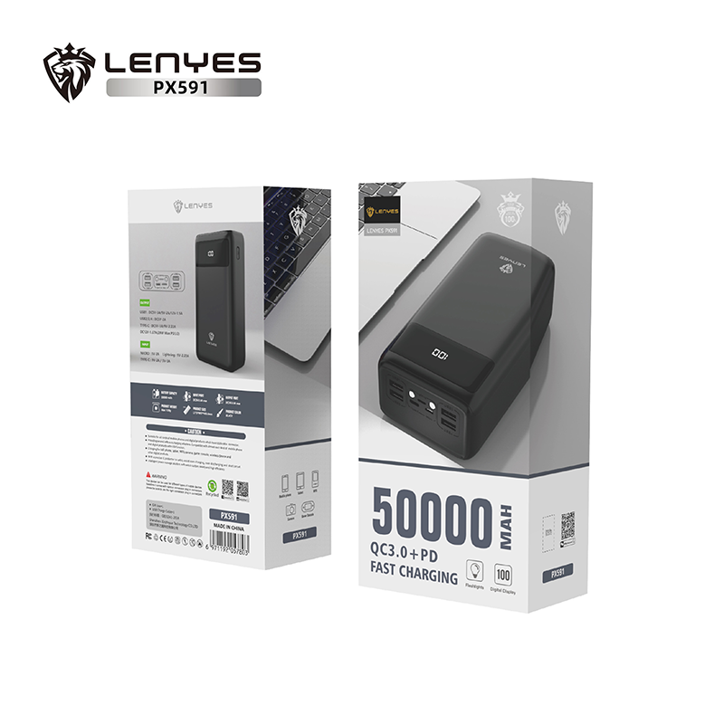 Power Bank Lenyes 65W 50000mAh PX591D