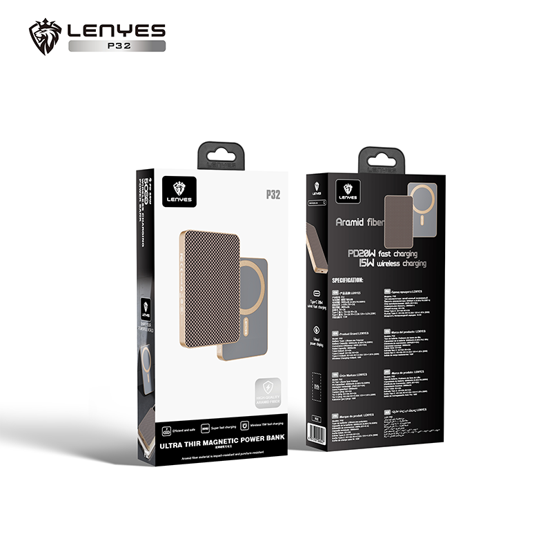 Power Bank Lenyes P32 5000 mAh 20W PD 15W MagSafe