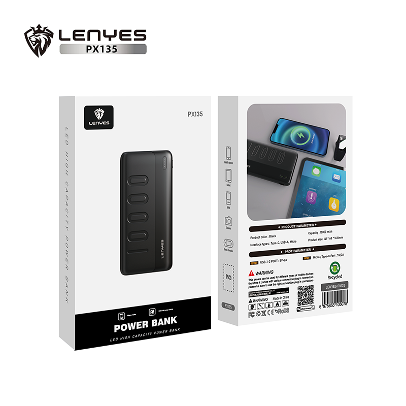 Power Bank Lenyes PX135 10000 mAh